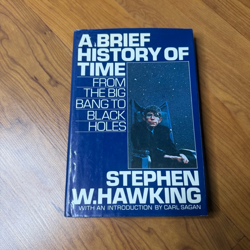 A Brief History of Time Book First Edition Stephen Hawking Collector's Science